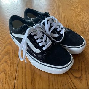 Classic Black and White PLATFORM Vans